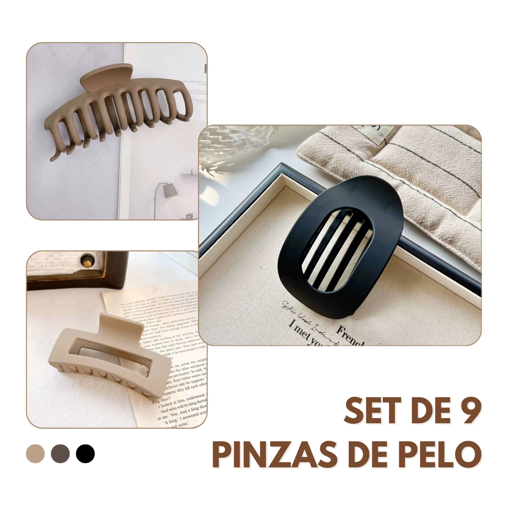 Pinzas de Pelo para Mujer