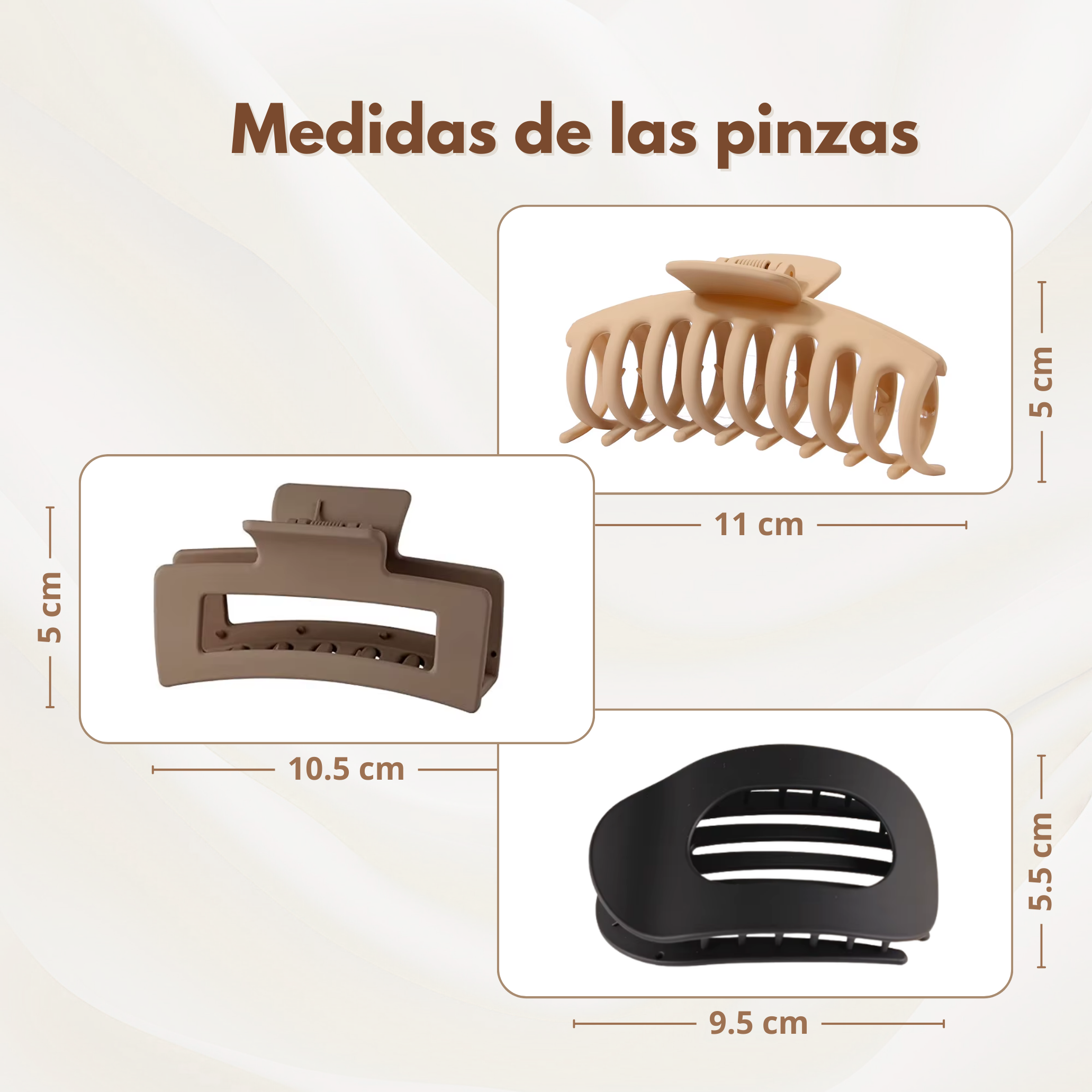 Pinzas de Pelo para Mujer