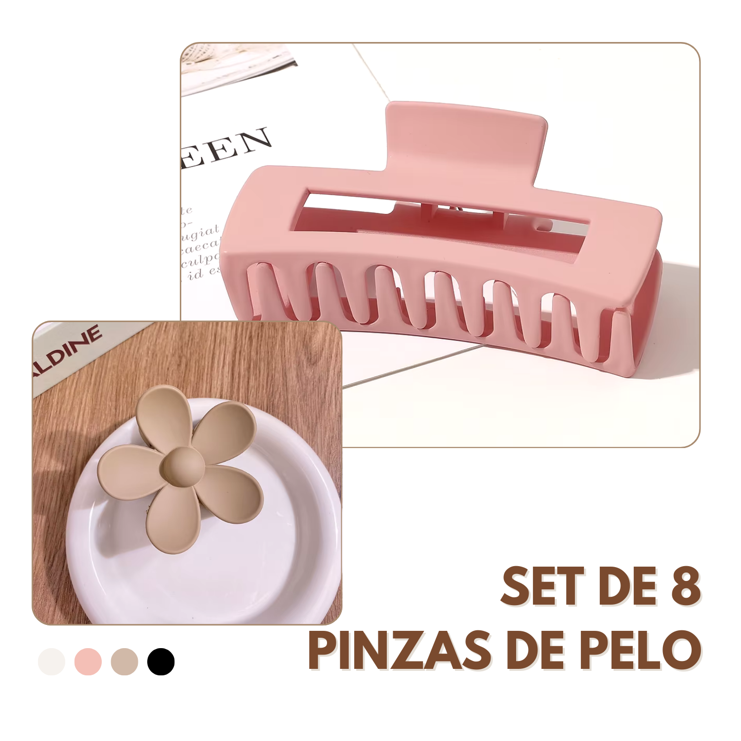Pinzas de Pelo para Mujer