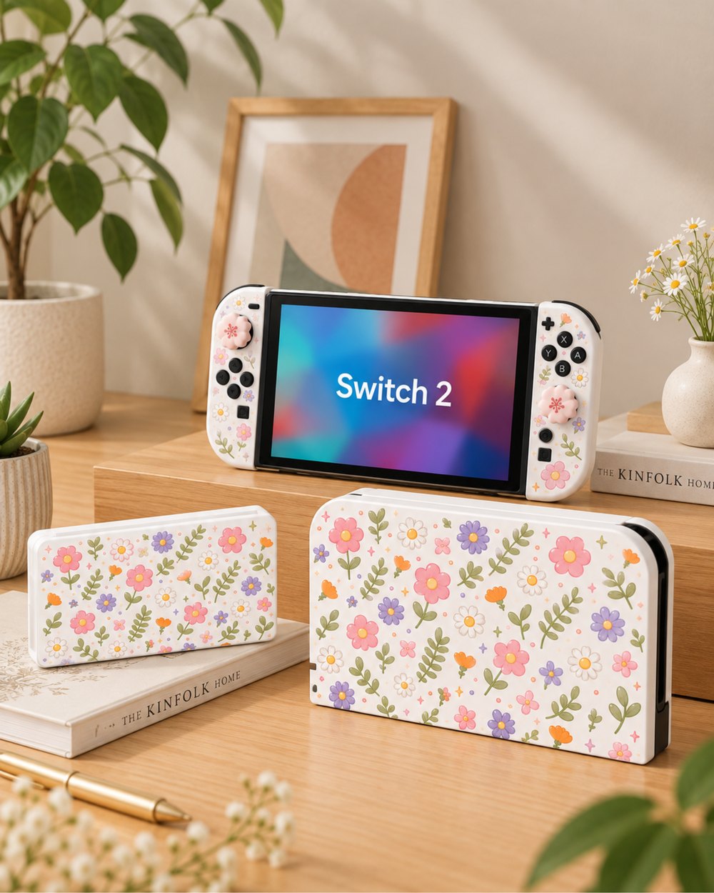 Funda de flores UtmostXP para Nintendo Switch 2